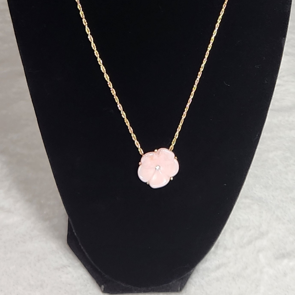 Pink Flower Necklace